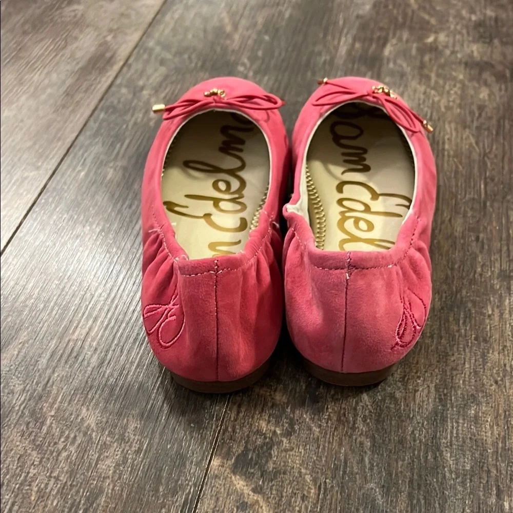 Sam Edelman Pink Suede Ballet Flats